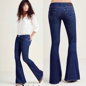 True Religion Karlie Low Rise Bell Button Jeans